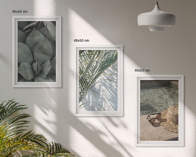 Cadre photo mural Plantes tropicales pour les vacances