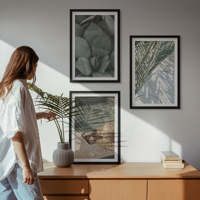 Cadre photo mural Plantes tropicales pour les vacances
