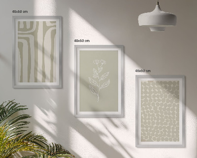 Cadre photo mural Motifs géométriques végétaux