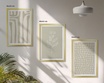 Cadre photo mural Motifs géométriques végétaux