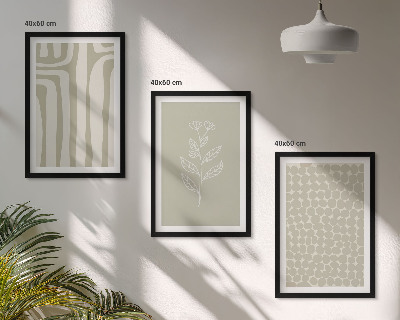 Cadre photo mural Motifs géométriques végétaux