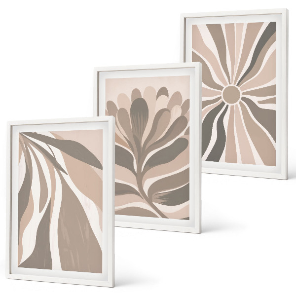 Cadre photo mural Motifs végétaux abstraits