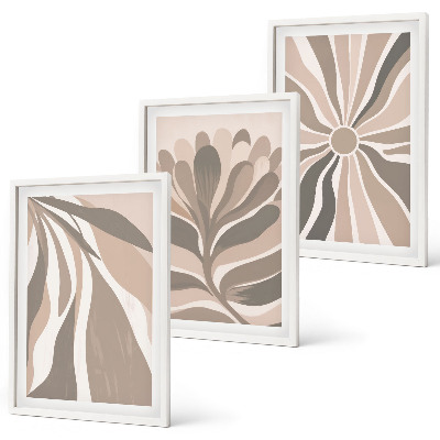 Cadre photo mural Motifs végétaux abstraits