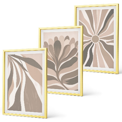Cadre photo mural Motifs végétaux abstraits