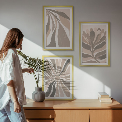 Cadre photo mural Motifs végétaux abstraits