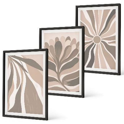 Cadre photo mural Motifs végétaux abstraits