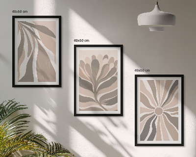 Cadre photo mural Motifs végétaux abstraits