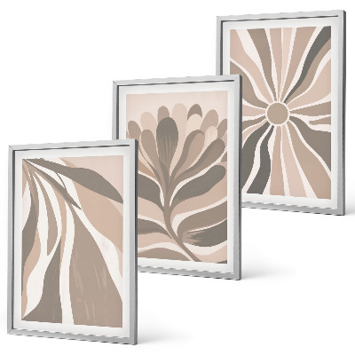 Cadre photo mural Motifs végétaux abstraits