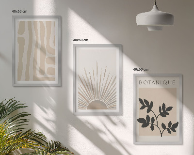 Cadre photo mural Motifs végétaux abstraits