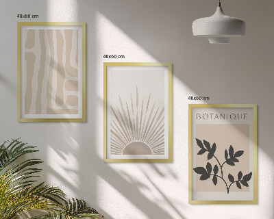 Cadre photo mural Motifs végétaux abstraits