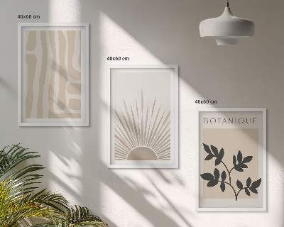 Cadre photo mural Motifs végétaux abstraits