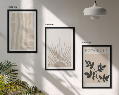Cadre photo mural Motifs végétaux abstraits