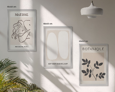 Cadre photo mural Les peintures végétales élégantes de Matisse