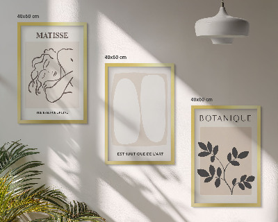 Cadre photo mural Les peintures végétales élégantes de Matisse
