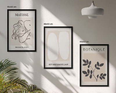 Cadre photo mural Les peintures végétales élégantes de Matisse
