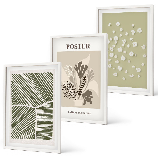 Cadre photo mural Motifs végétaux discrets