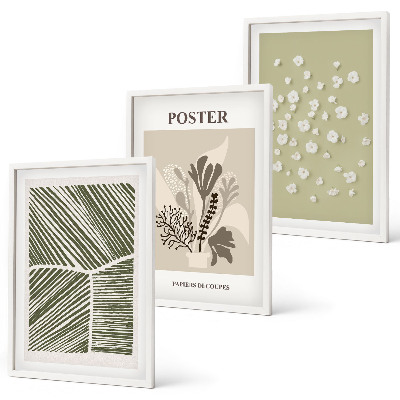 Cadre photo mural Motifs végétaux discrets