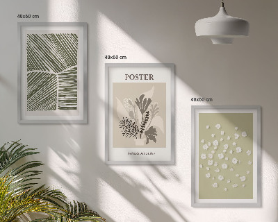 Cadre photo mural Motifs végétaux discrets