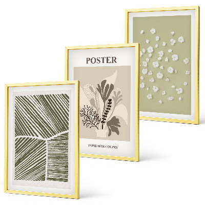 Cadre photo mural Motifs végétaux discrets