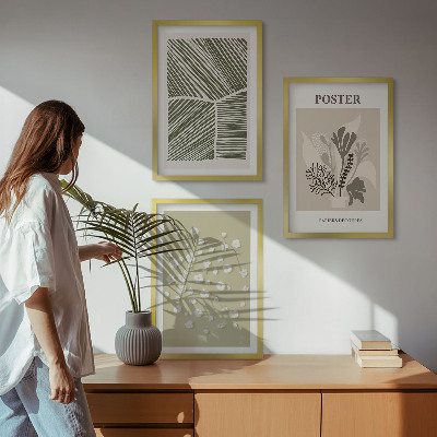 Cadre photo mural Motifs végétaux discrets