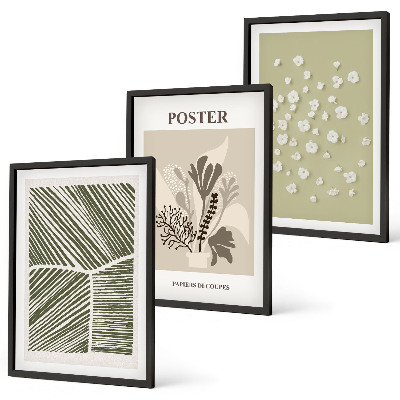 Cadre photo mural Motifs végétaux discrets