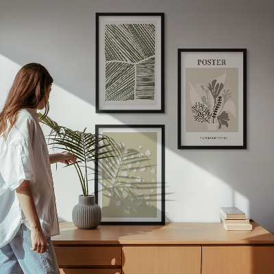 Cadre photo mural Motifs végétaux discrets