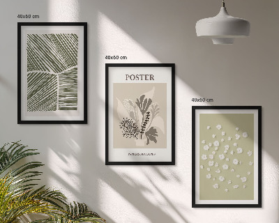 Cadre photo mural Motifs végétaux discrets