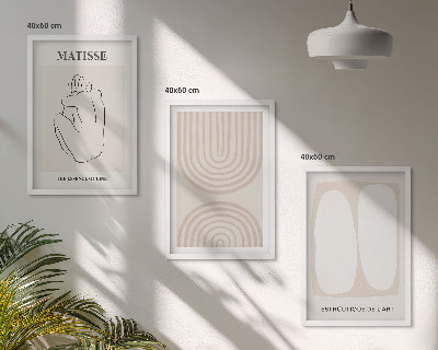Cadre photo mural Lignes minimalistes élégantes