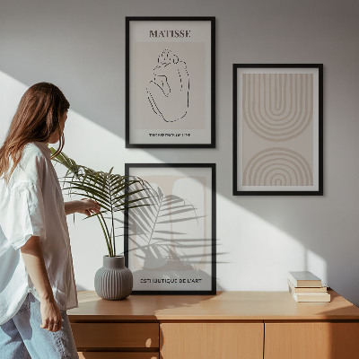 Cadre photo mural Lignes minimalistes élégantes