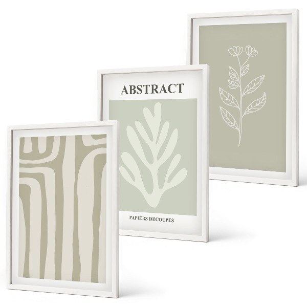 Cadre photo mural Motifs végétaux abstraits