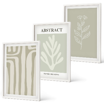 Cadre photo mural Motifs végétaux abstraits