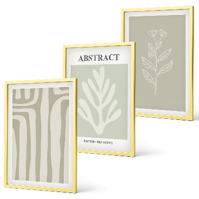 Cadre photo mural Motifs végétaux abstraits