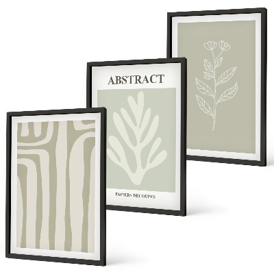 Cadre photo mural Motifs végétaux abstraits