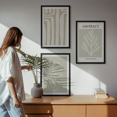 Cadre photo mural Motifs végétaux abstraits