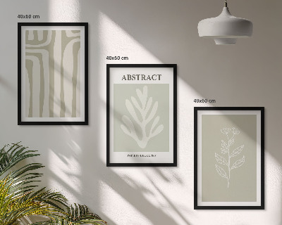 Cadre photo mural Motifs végétaux abstraits