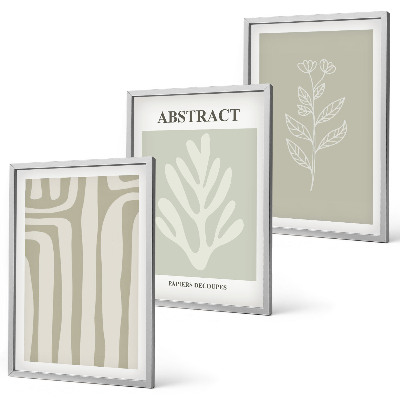 Cadre photo mural Motifs végétaux abstraits