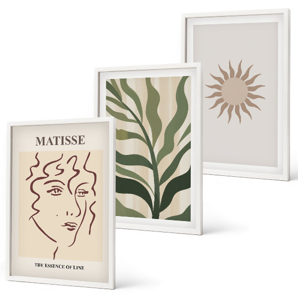 Cadre photo mural Motifs végétaux abstraits