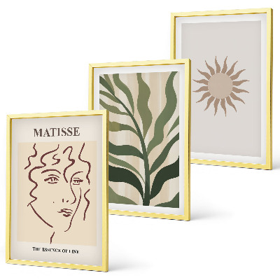 Cadre photo mural Motifs végétaux abstraits