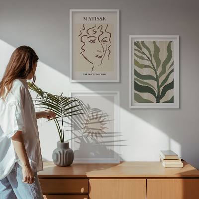 Cadre photo mural Motifs végétaux abstraits