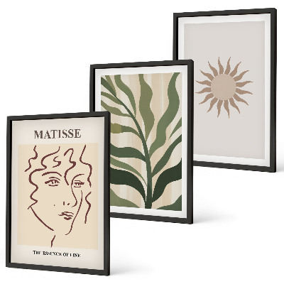 Cadre photo mural Motifs végétaux abstraits