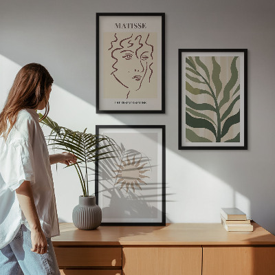Cadre photo mural Motifs végétaux abstraits