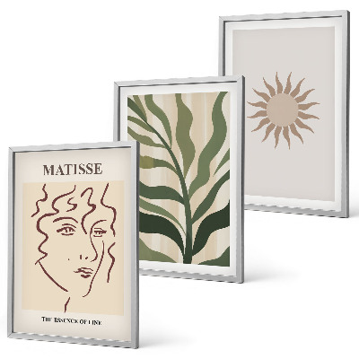 Cadre photo mural Motifs végétaux abstraits