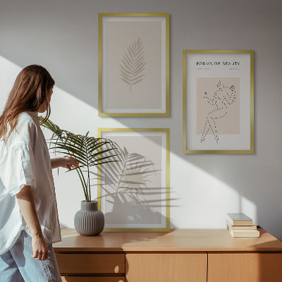 Lot de 3 tableaux pour salon Une collection de formes minimalistes