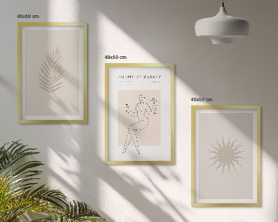 Lot de 3 tableaux pour salon Une collection de formes minimalistes