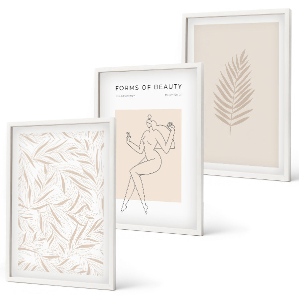 Cadre photo mural Motifs botaniques minimalistes