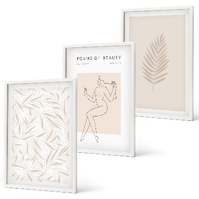 Cadre photo mural Motifs botaniques minimalistes