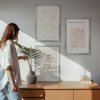 Cadre photo mural Motifs botaniques minimalistes