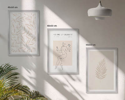 Cadre photo mural Motifs botaniques minimalistes
