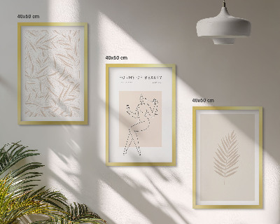 Cadre photo mural Motifs botaniques minimalistes