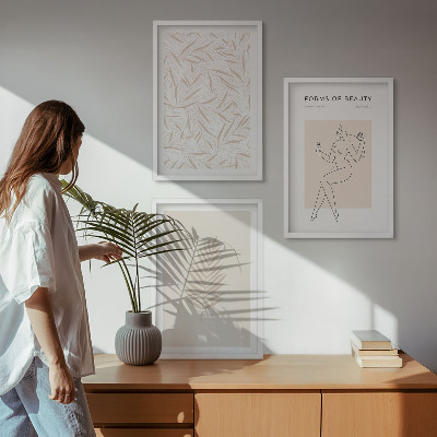 Cadre photo mural Motifs botaniques minimalistes